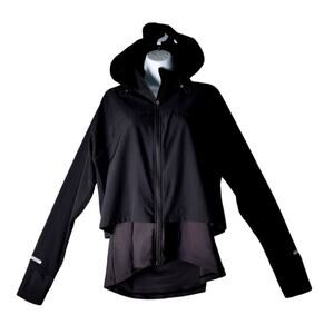 Sweaty Betty London Black Hooded Zip Jacket Women's Large Gorpcore Athleisure